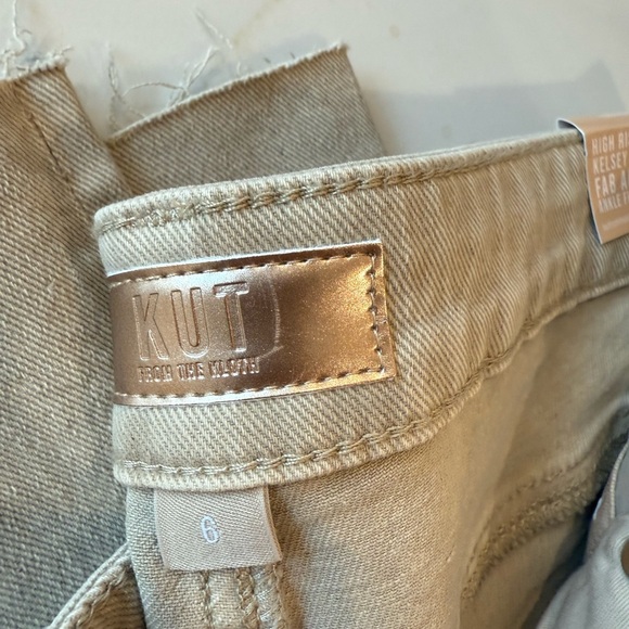 NWT KUT from the Kloth tan jeans size 6 - Picture 3 of 5